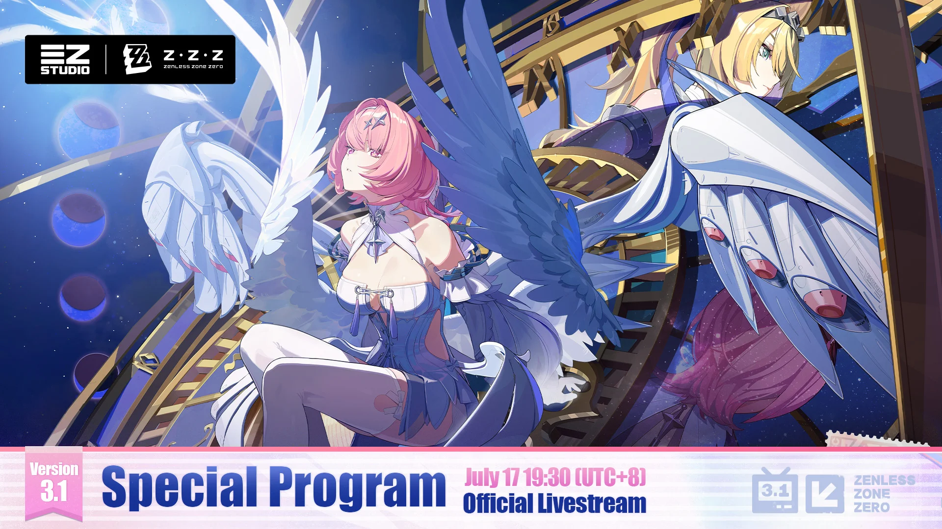 Zenless Zone Zero 3.1 Livestream announcement